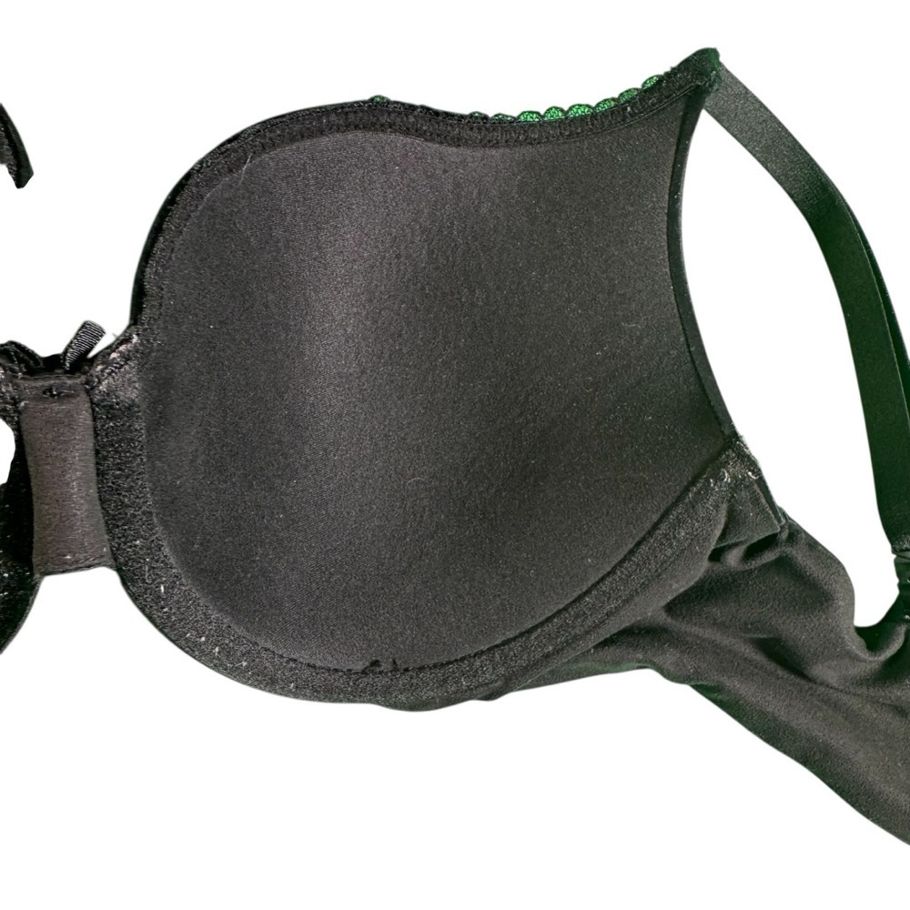 Victoria’s Secret 32DD Body by Victoria Perfect Shape Bra Black Padded Underwire - Picture 8 of 11